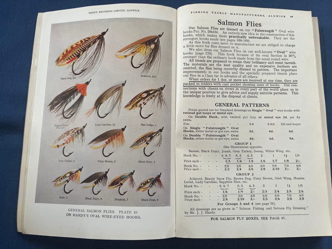 ルアー・フライ Hardy Anglers Guide 53rd EDITION 1931