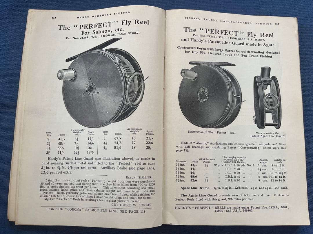 ルアー・フライ Hardy Anglers Guide 53rd EDITION 1931