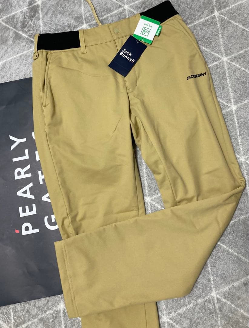 新品 パーリーゲイツ ジャックバニー エアシャット裏フリース防風パンツ 6 LL