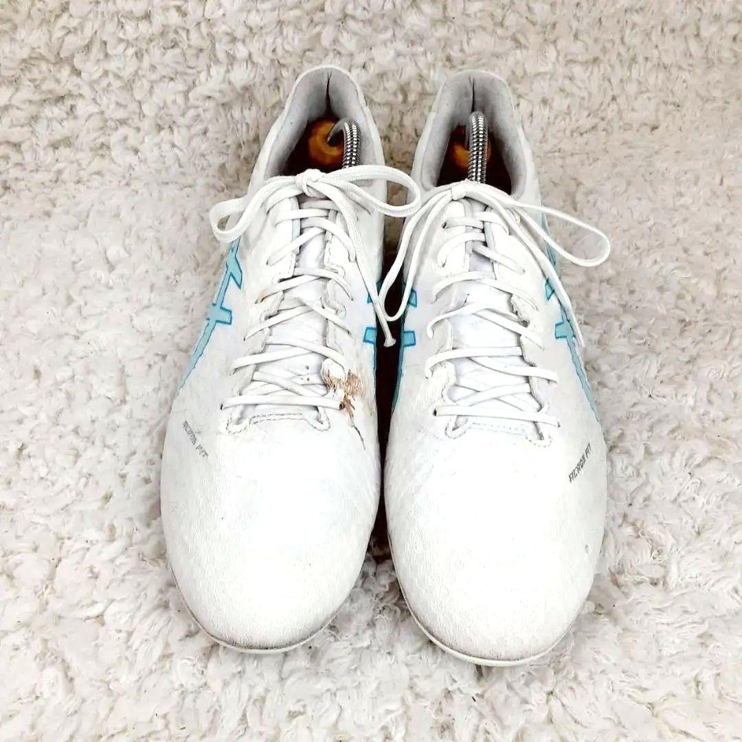 美品27.5㎝◎asics DS ライトアクロスプロ2 スパイクシューズ 白青