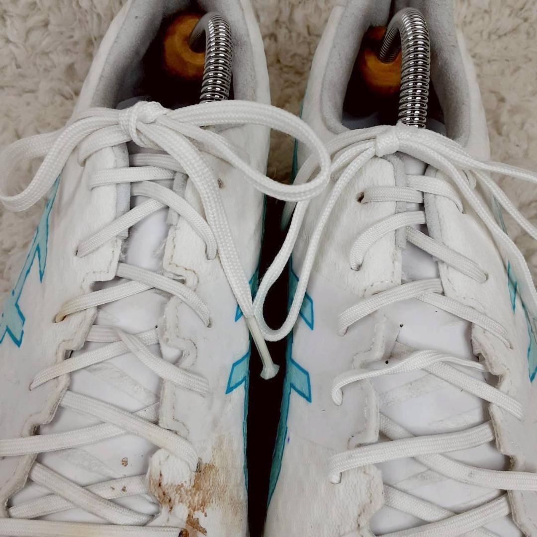 美品27.5㎝◎asics DS ライトアクロスプロ2 スパイクシューズ 白青