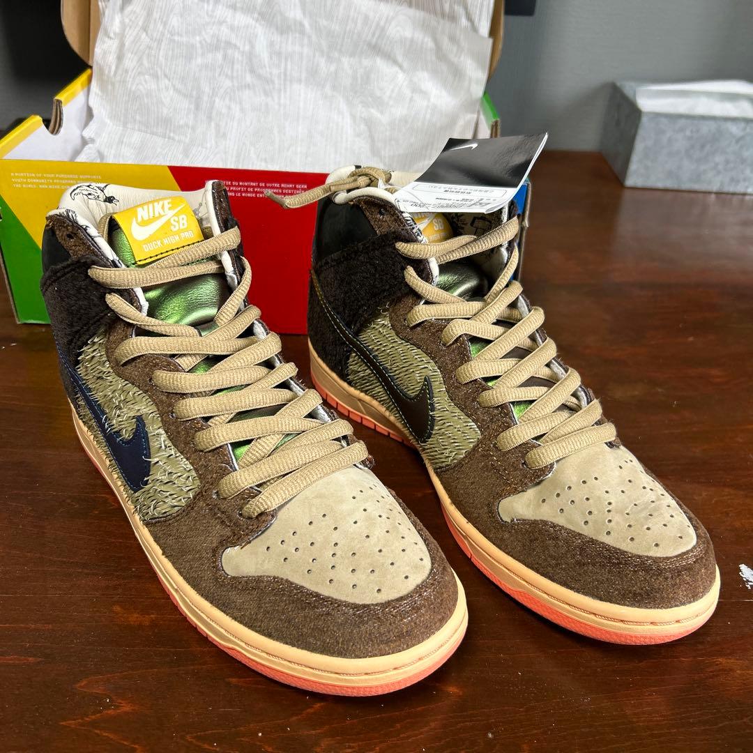 スケートボード NIKE SB DUNK HIGH PRO QS MALLARD DUCK