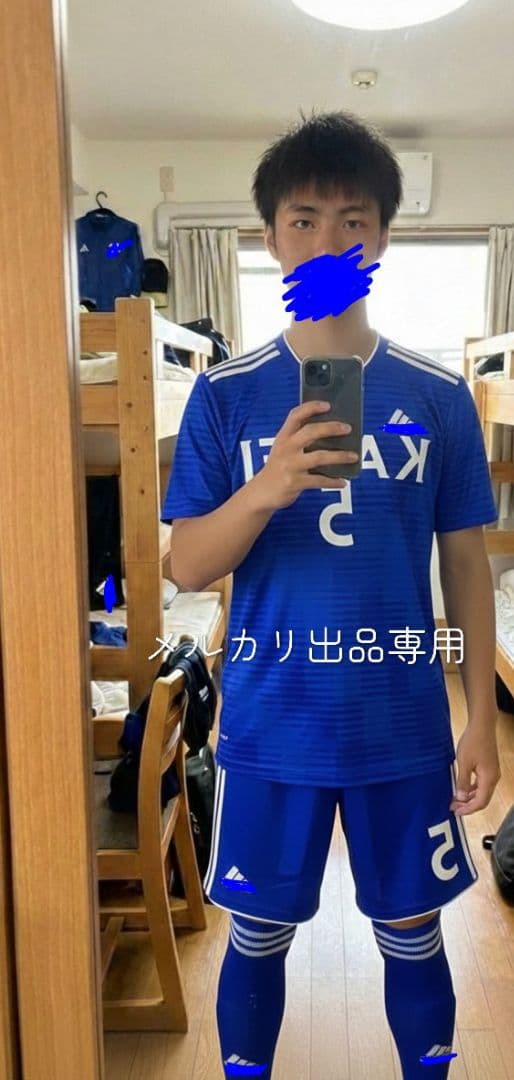 海星高校サッカー部　公式戦ユニフォーム　M アディダス