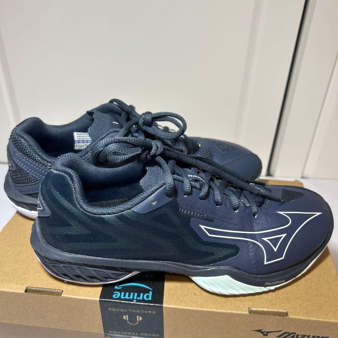 Mizuno バドミントンシューズ 紺　ウェーブクロー　ミズノ　EL2 wide