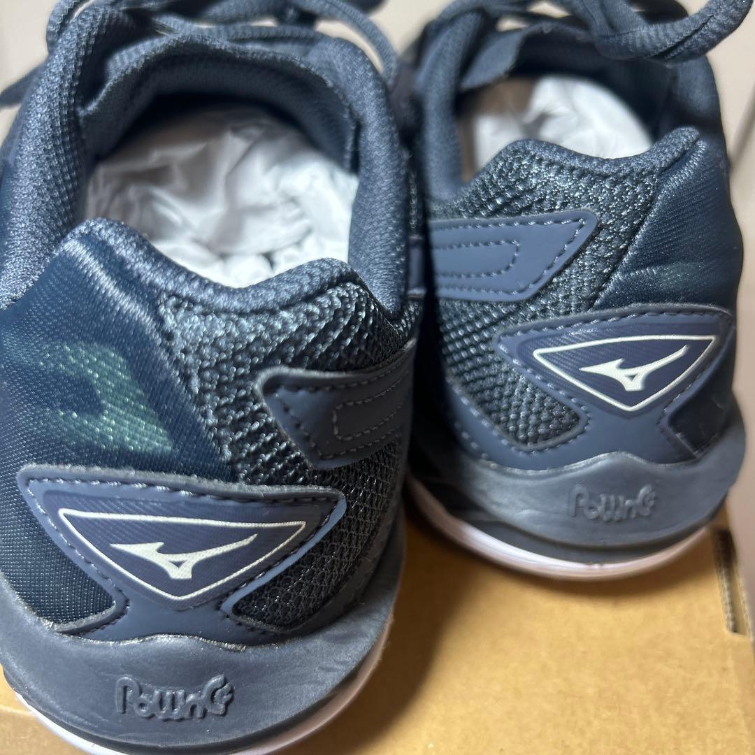 Mizuno バドミントンシューズ 紺　ウェーブクロー　ミズノ　EL2 wide