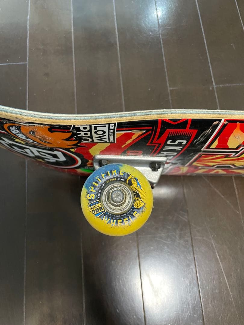 スケボー　REAL リアル　デッキ　スピットウィール　セット