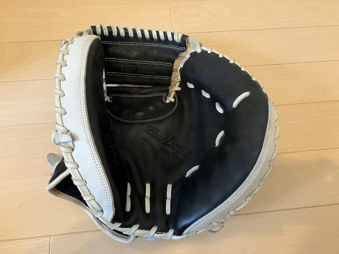 Mizuno 軟式キャッチーミットBuw League 黒/白