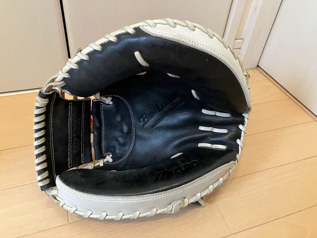 Mizuno 軟式キャッチーミットBuw League 黒/白