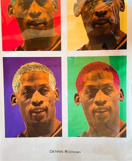 【正規本物レア・美品】NBA デニス・ロッドマン A1ポスター（当時モノ）