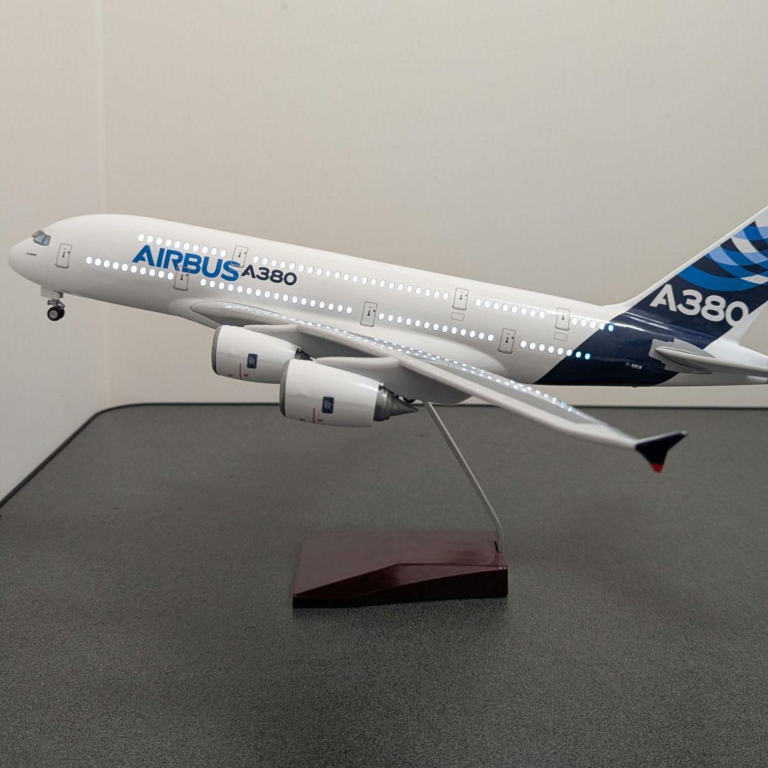 エアバス A380 1/160 飛行機 大型 模型 46cm LEDライト点灯