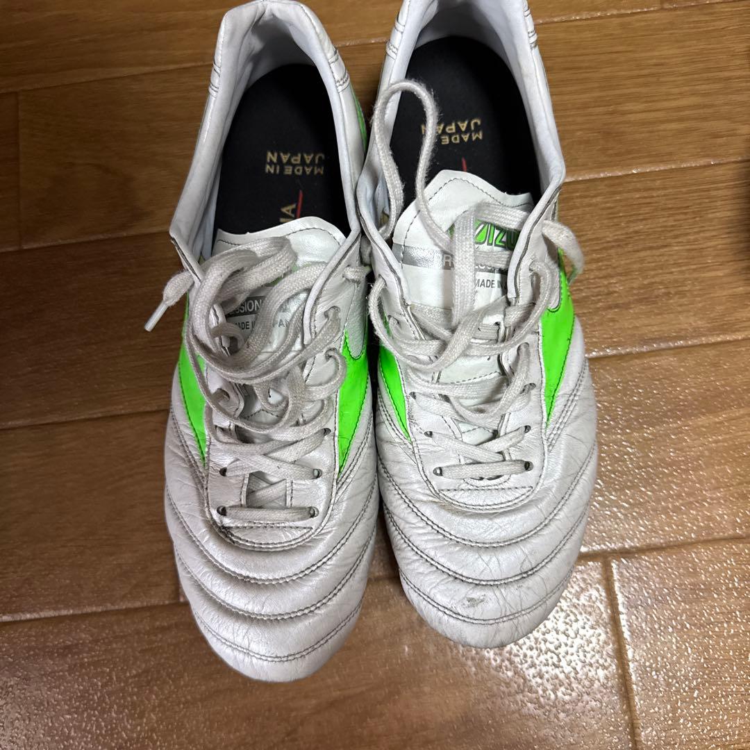 Mizuno Morelia ホワイト/グリーン スパイク