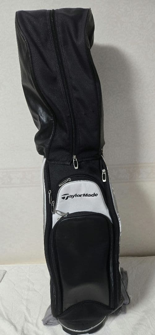【中古】TaylorMade キャディバッグ Black/White