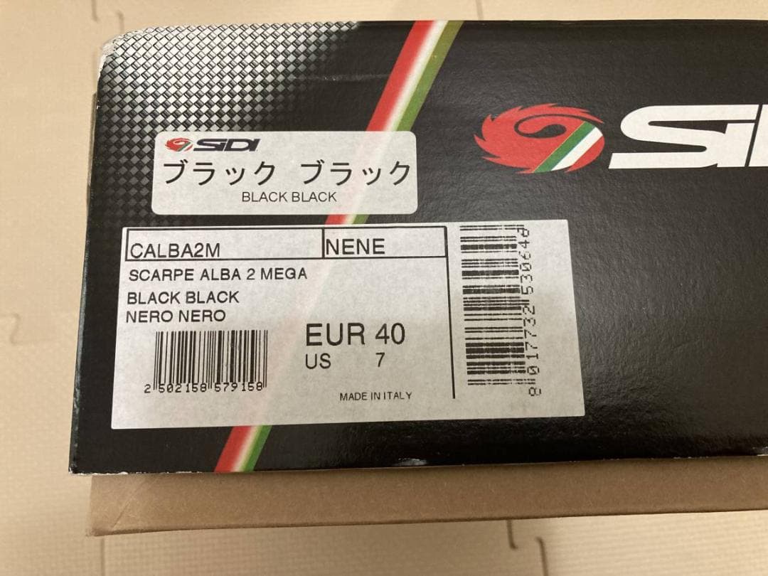 新品 SIDI SCARPE ALBA2 MEGA EUR40/US7