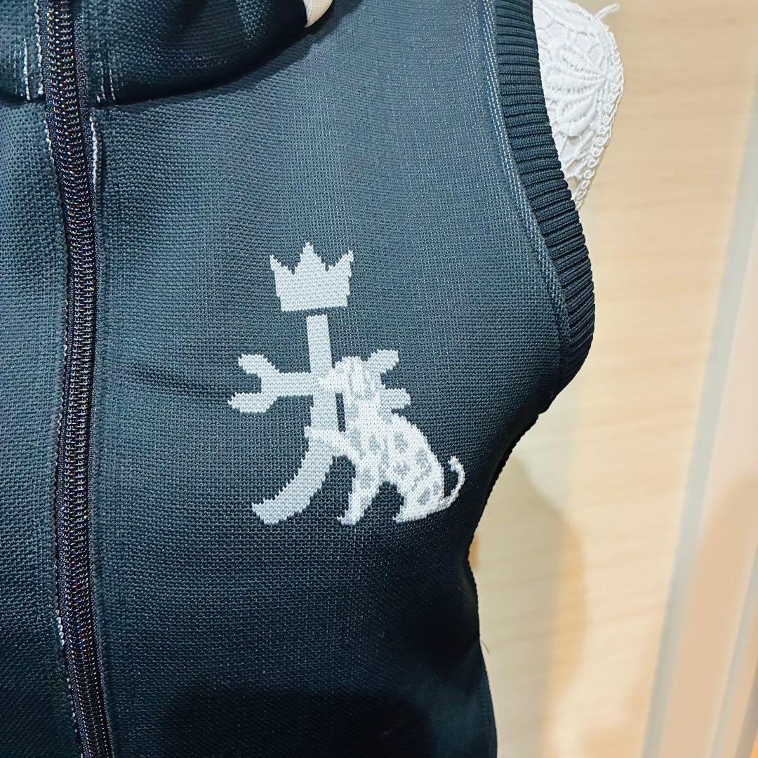 未使用級　CASTELBAJAC カステルバジャック　総柄　ニットベスト