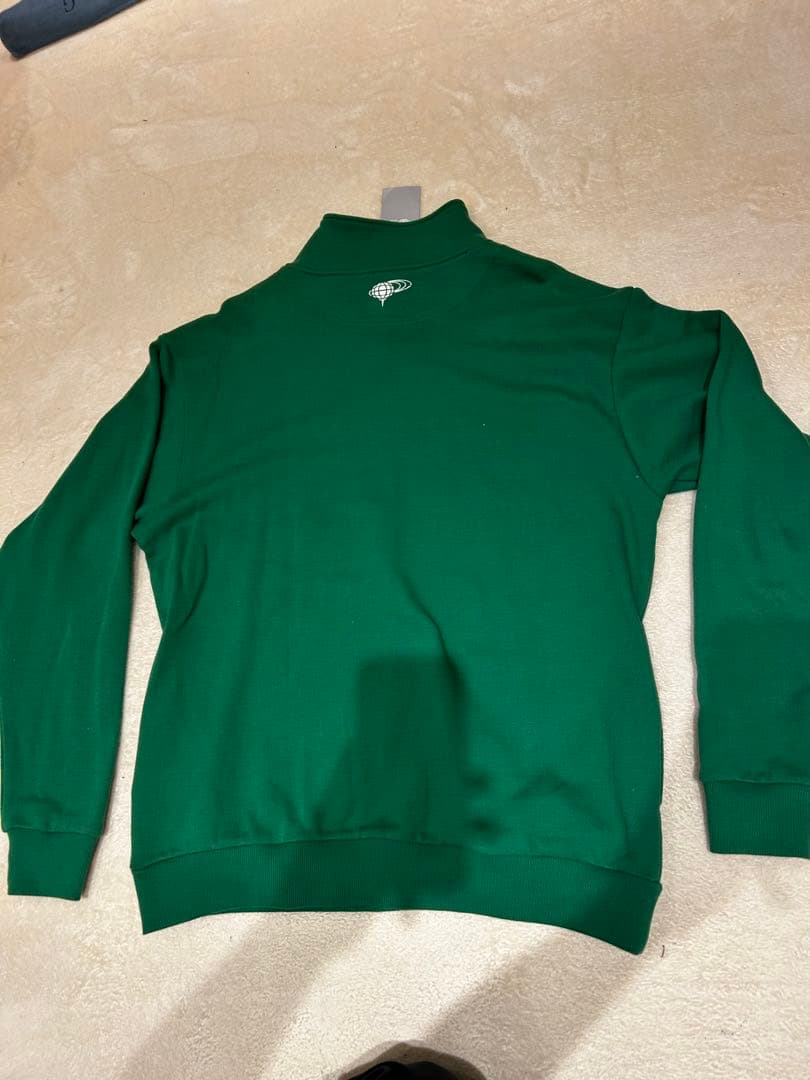 新品！BEAMSGOLFビームスゴルフ ハーフジップ トレーナー 緑 Lサイズ