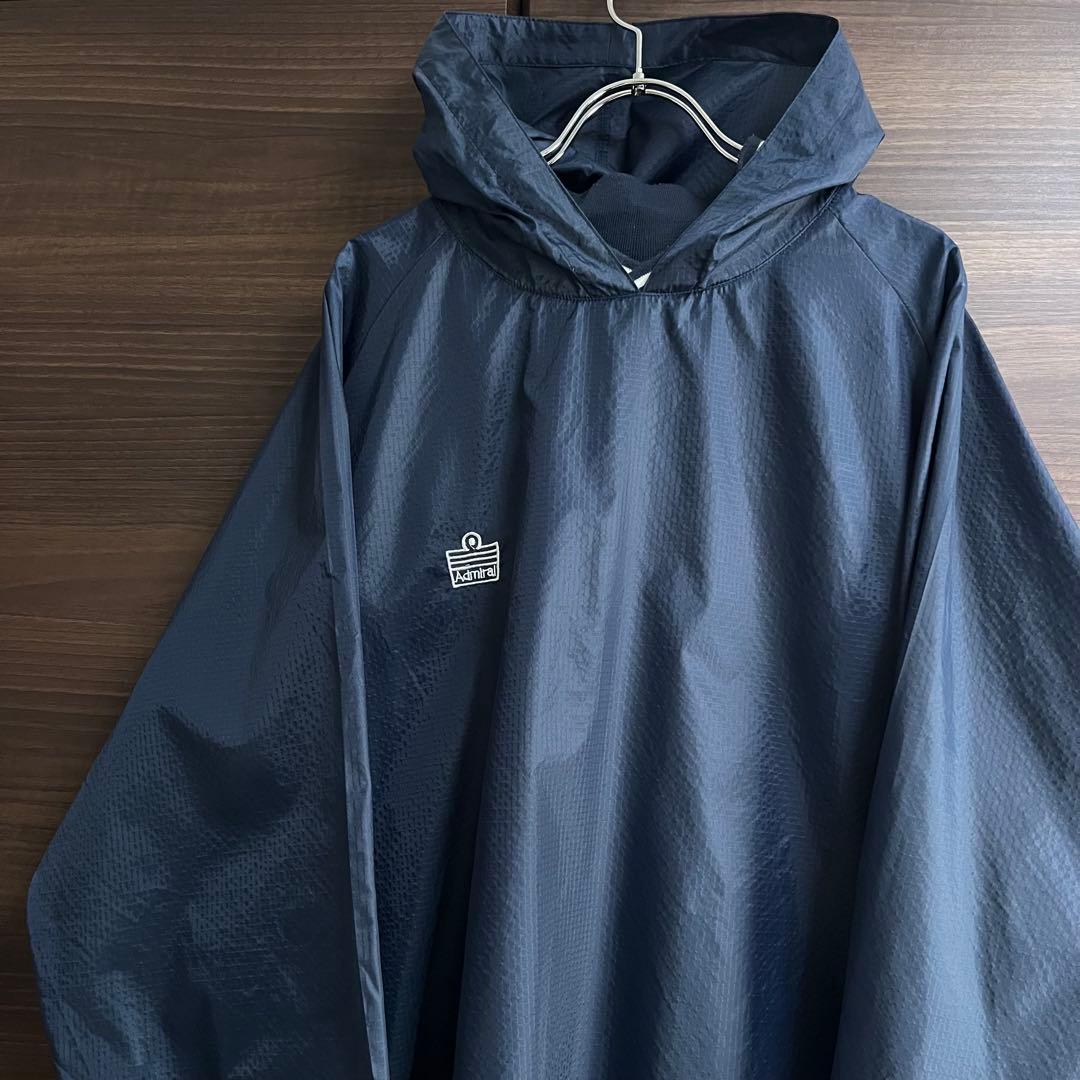 Admiral アドミラル ナイロンセットアップ プルオーバー 紺 XL 90s