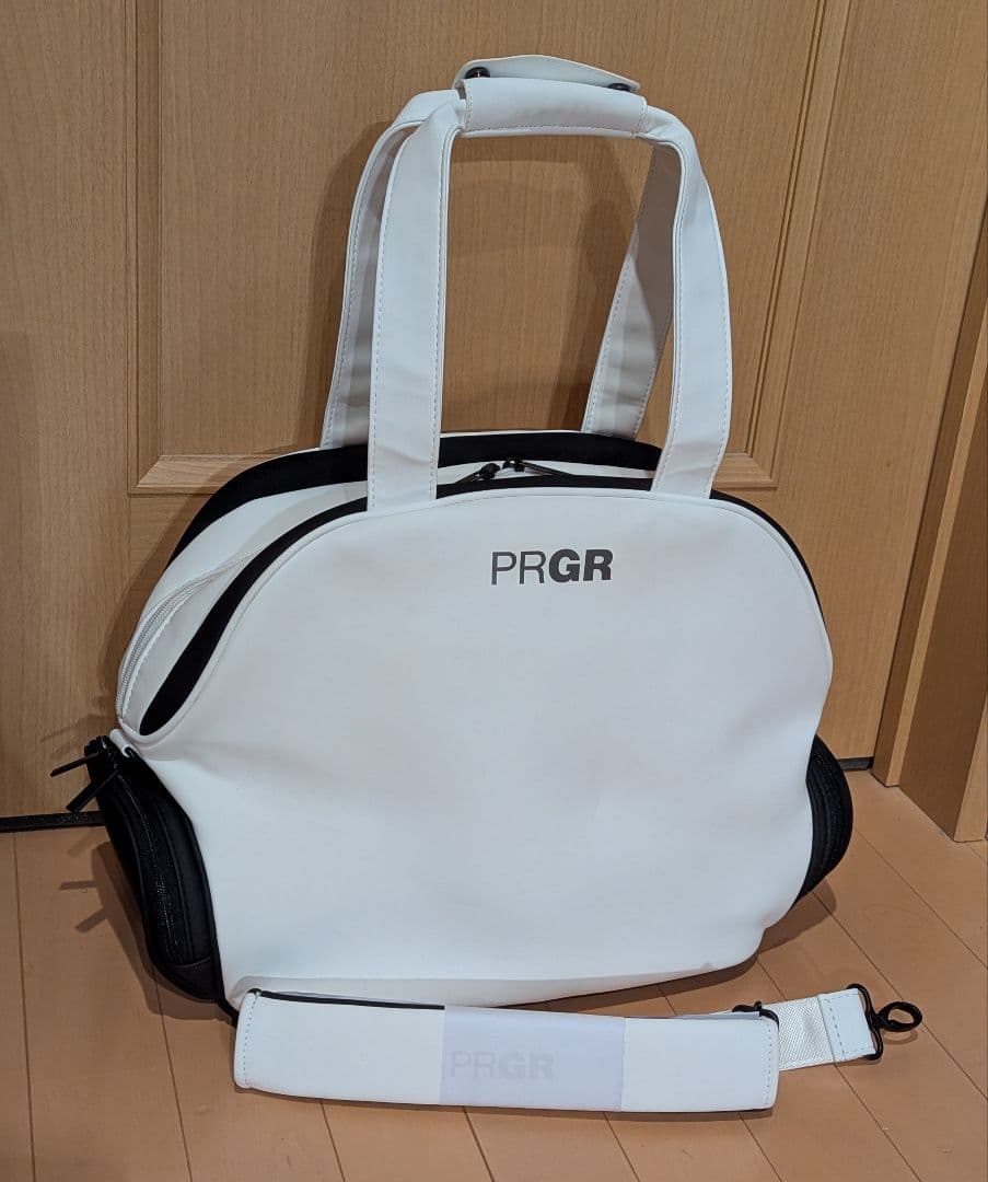 PRGR プロギア ゴルフバッグ シューズケース ボストンバッグ ホワイト 美品