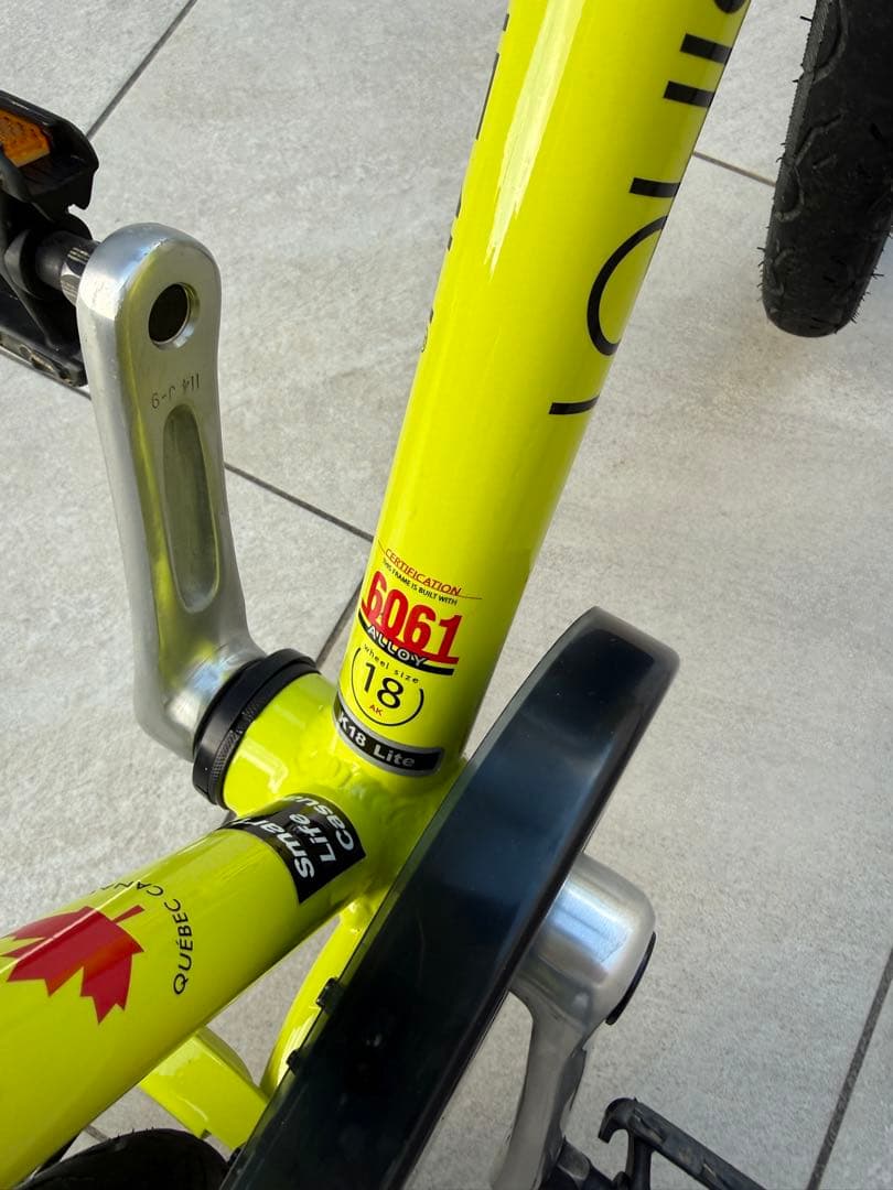 Louis Garneau 子供用自転車 イエロー　※引き取り限定