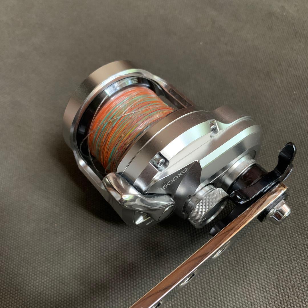 シマノ オシアジガー1500XG 嶋田ハンドル ファイヤーライン付き