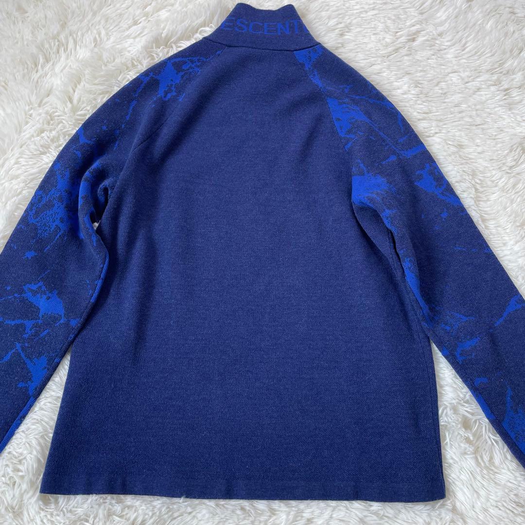 限定品　デサント　ゴルフ　TSUKI グラフィック ジップ　　スタンド セーター