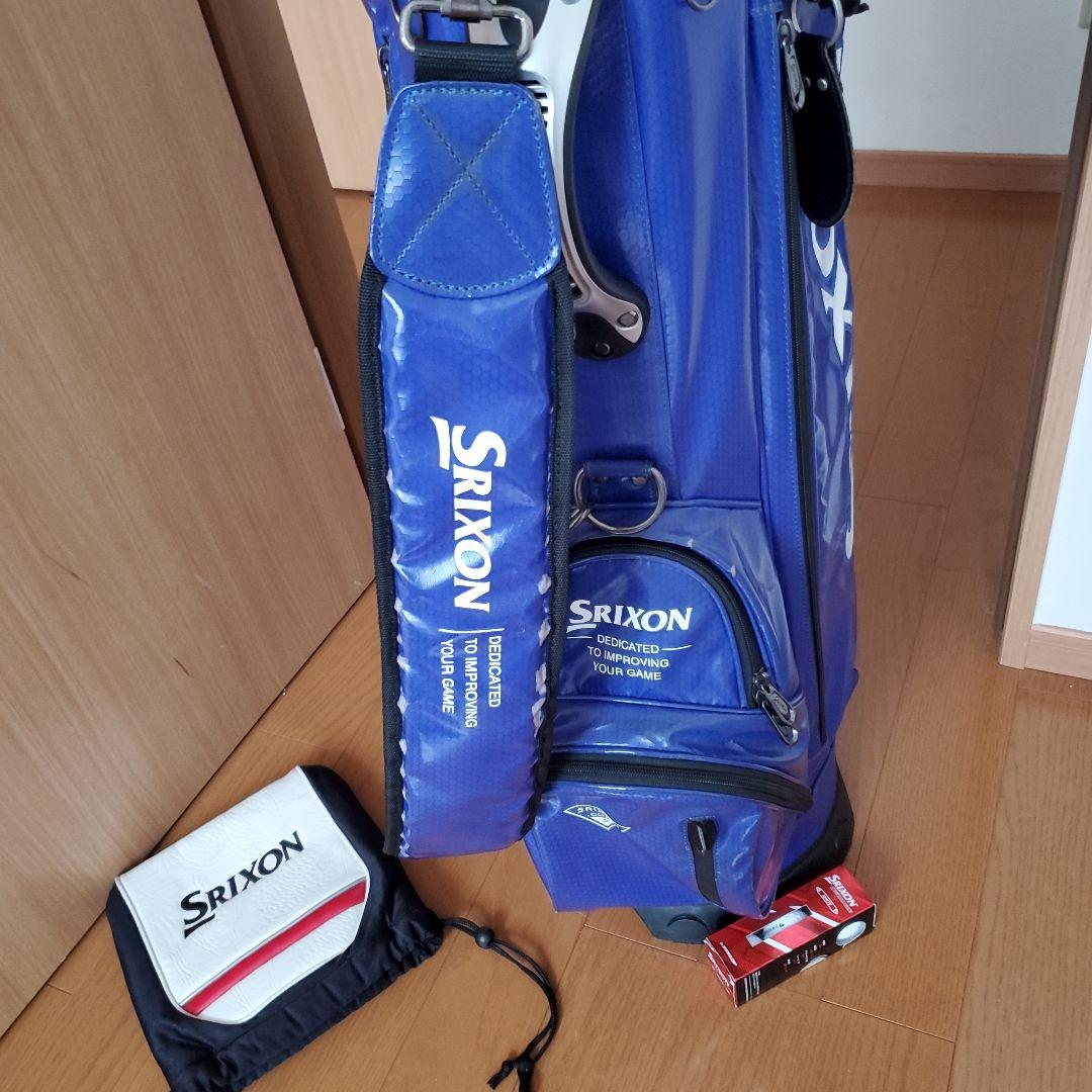 Srixon キャディバッグ　軽量　ゴルフバッグ アイアンカバー、ボール付　格安