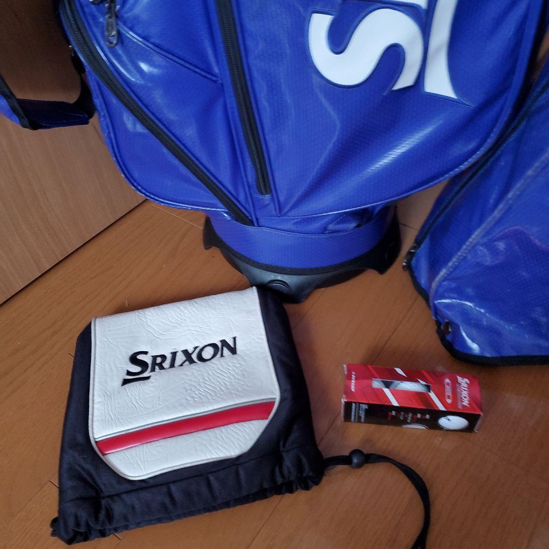 Srixon キャディバッグ　軽量　ゴルフバッグ アイアンカバー、ボール付　格安