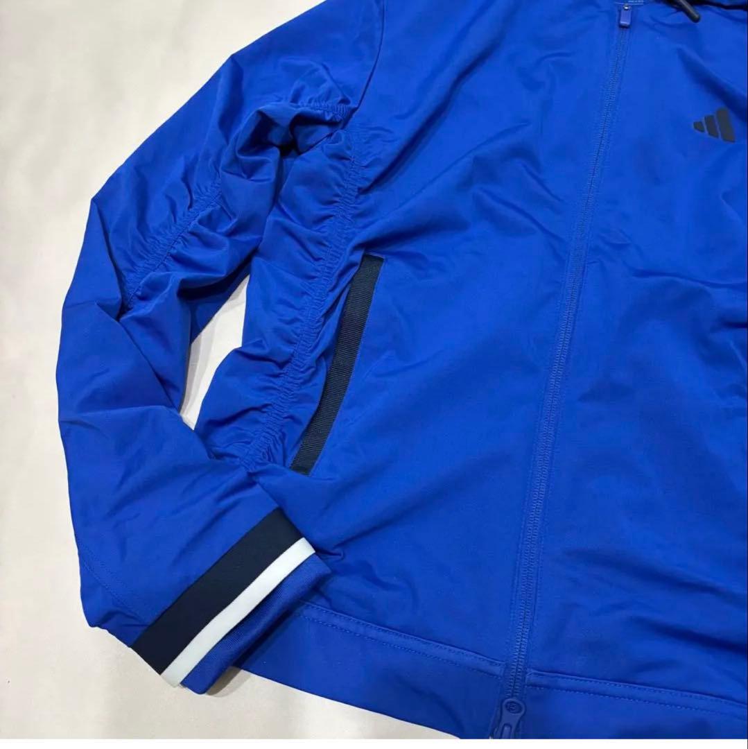 新品adidasゴルフ　シャーリングフーディー　ダンボールニットスカート　爽やか