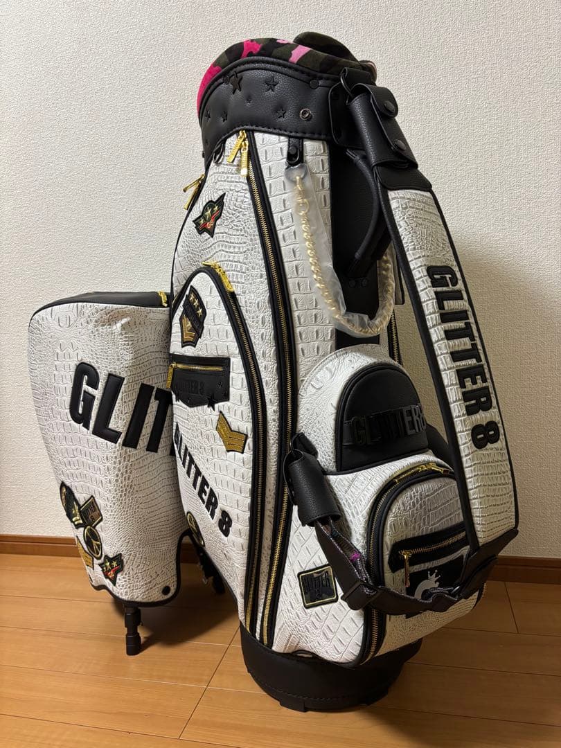 GLITTER 8 キャディバッグ 新品未使用品 クロコダイル総柄