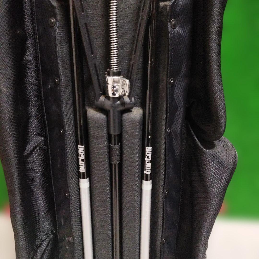 Burton スタンド式キャディバッグ 黒/ベージュ