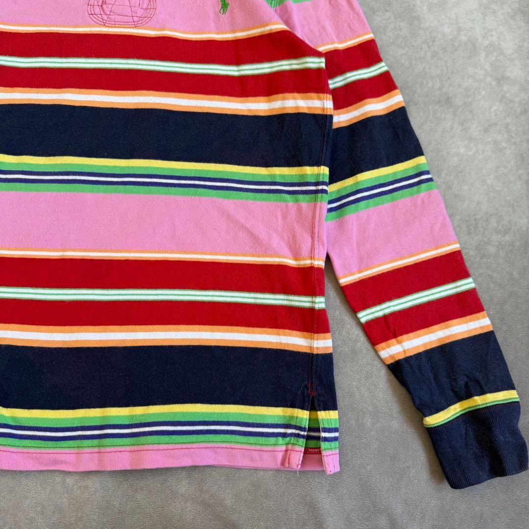 ポロバイラルフローレン ラガーTシャツ ボーダー S カラフル