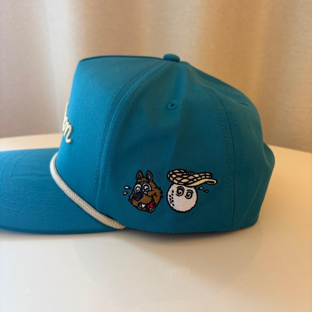 Malbon Golf ターコイズ スナップバックキャップ