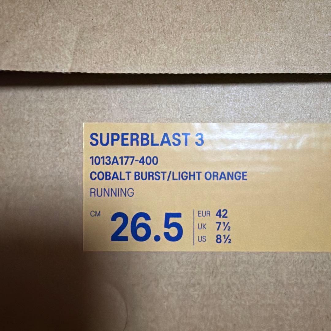 【未使用】ASICS SUPERBLAST 3【撥水加工済】【26.5】