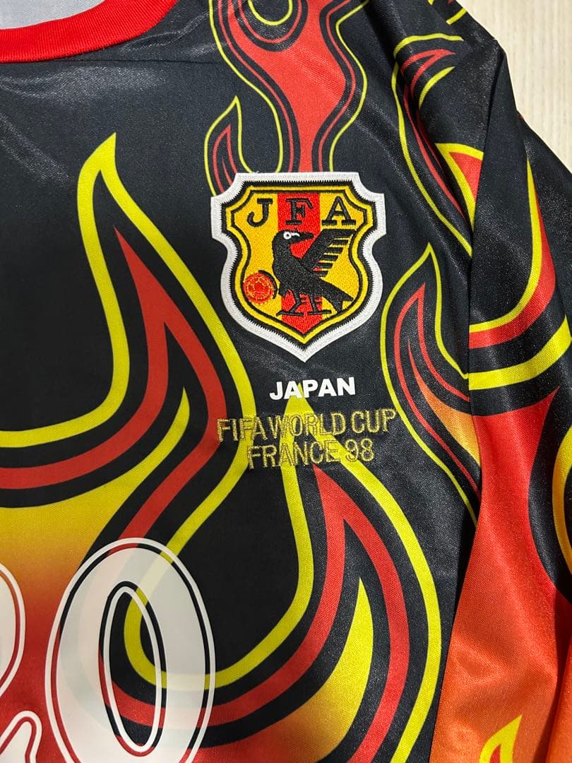 フランスWC 1998 日本代表 GKユニフォーム 川口　能活　炎　長袖