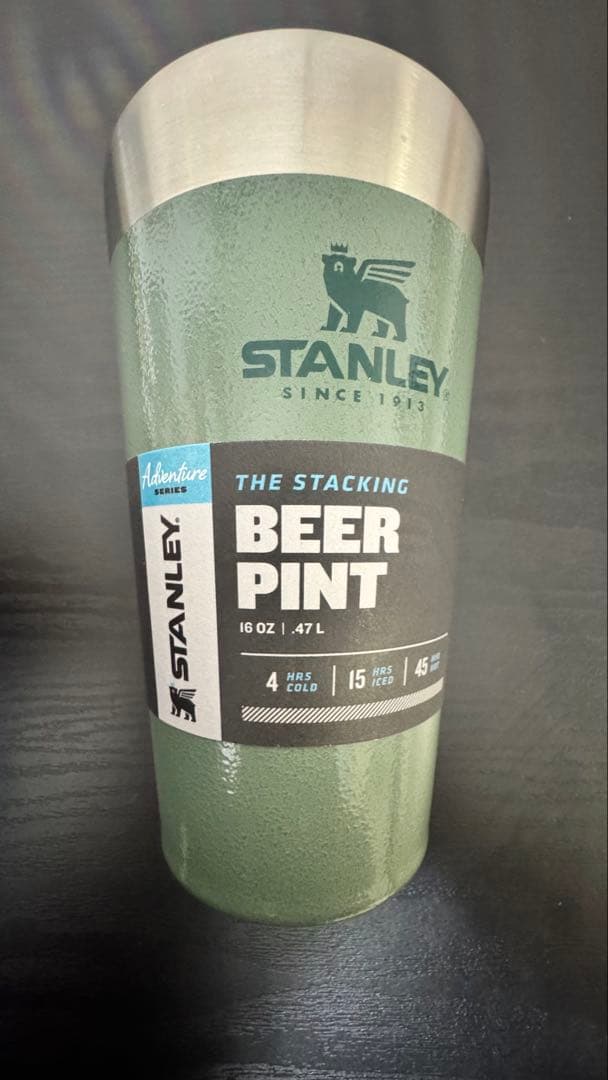 STANLEYスタンレースタッキング真空パイント 473ml 2個セットグリーン