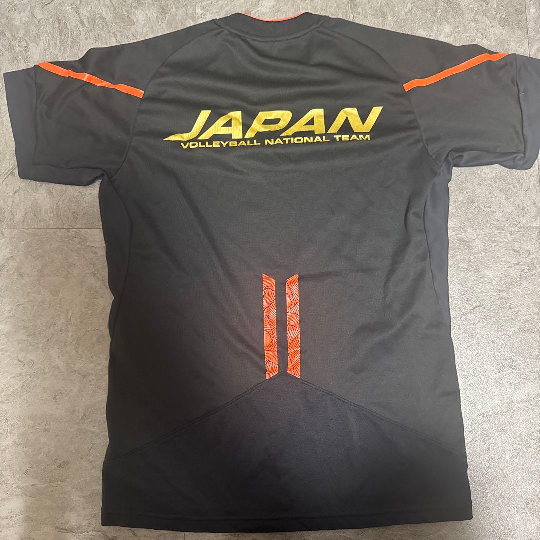 ASICS 日本代表 バレーボールシャツ 黒