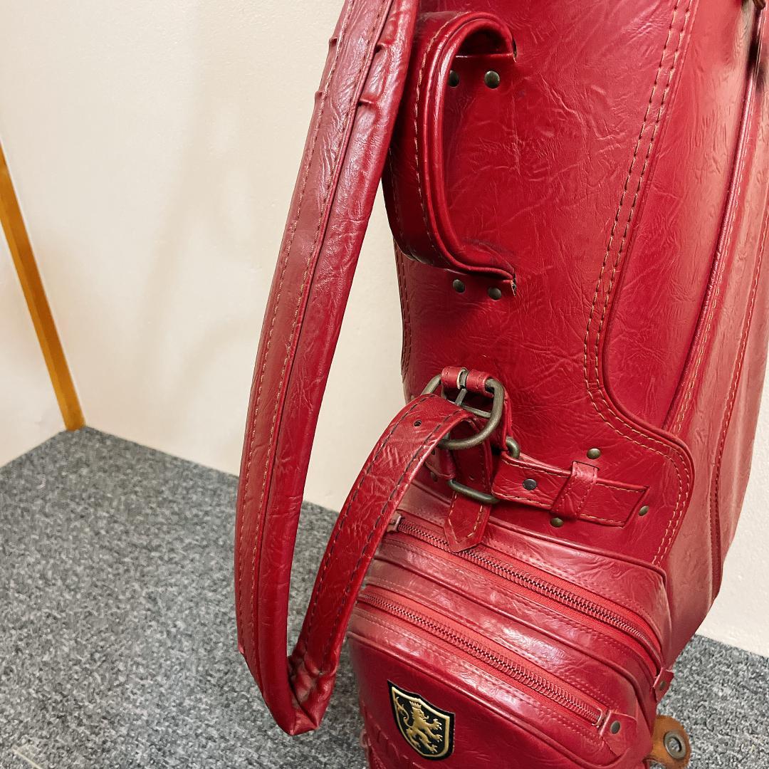 おまけ多数　希少 ダンロップ WINDSOR キャディバッグ レザー　クラシック