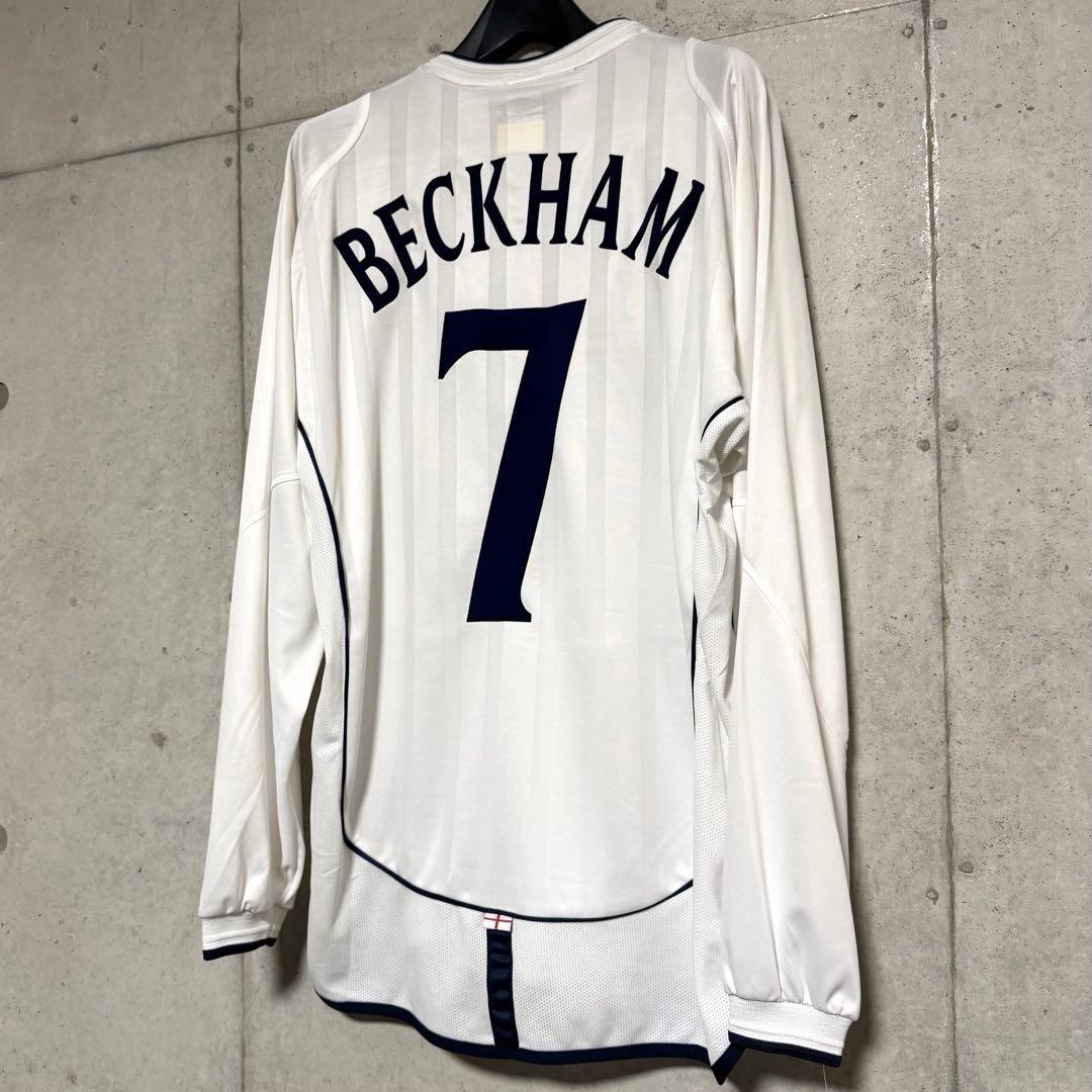 【新品/タグ付き】2002日韓W杯 イングランド代表 ♯7 ベッカム【Mサイズ】