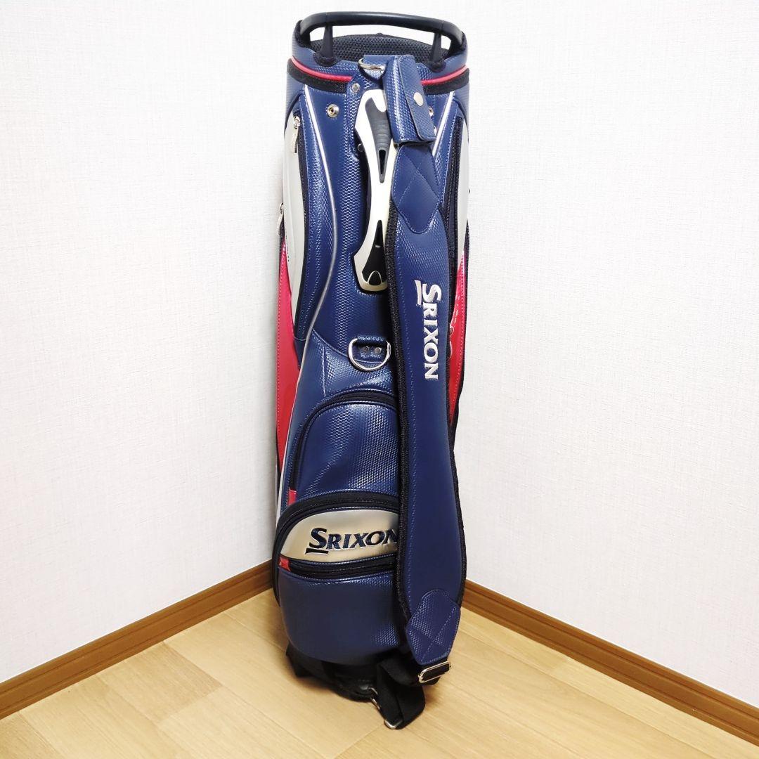 SRIXON スリクソン キャディバッグ レッド×ネイビー 4分割