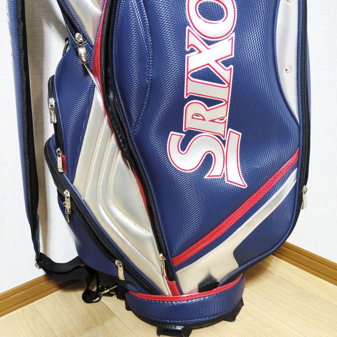 SRIXON スリクソン キャディバッグ レッド×ネイビー 4分割