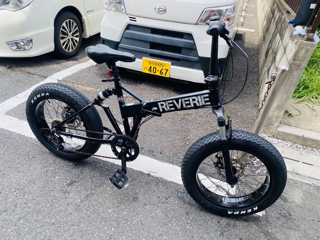 REVERIE 折りたたみ自転車 太いタイヤ Kenda