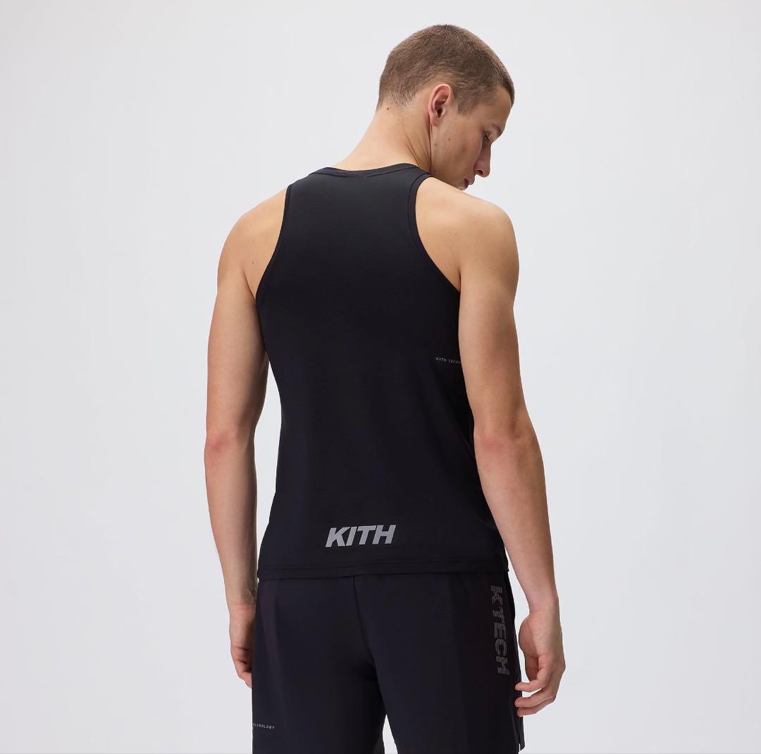 ウォーキング・ランニングウェア kith x on core tank \"Black\"