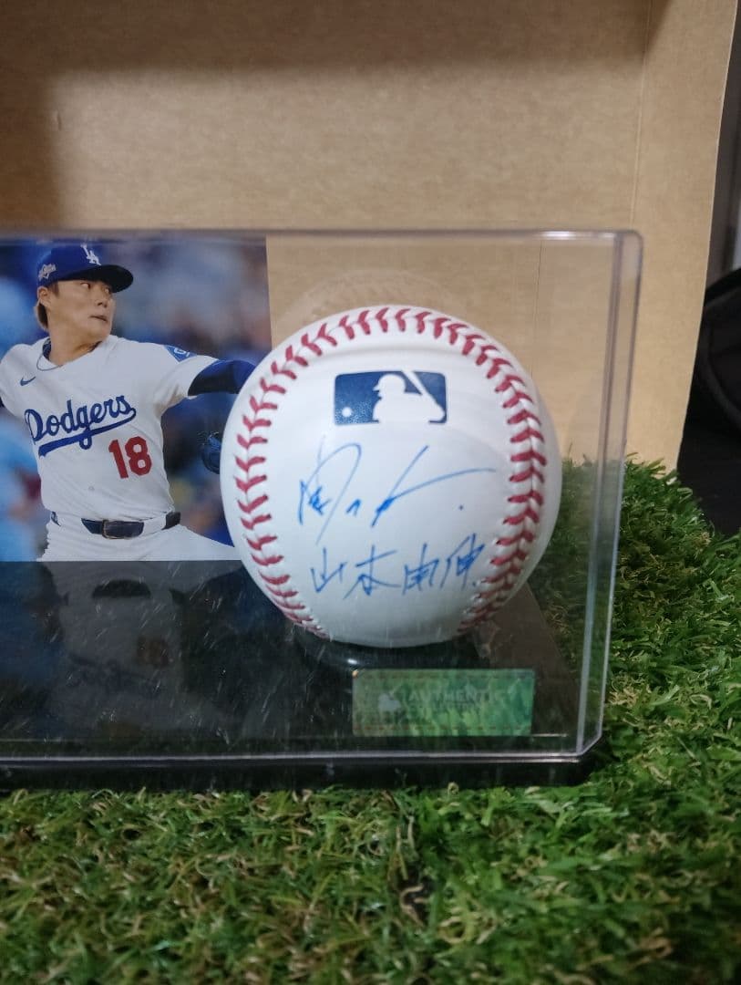 MLB公式球 山本由伸 直筆サインボール ケース付き ロサンゼルス・ドジャース