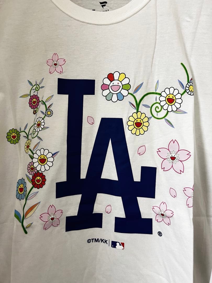 限定完売品 ドジャース 村上隆 特別コラボ Tシャツ サイズL ホワイト