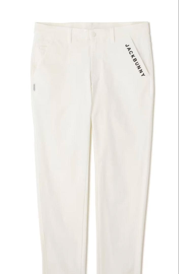 新品 パーリーゲイツ ジャックバニー 2WAYストレッチパンツ(6)LL/白