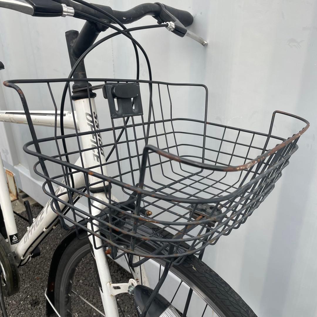 【都内/千葉引取】街乗り用自転車 27インチ カゴ/鍵/オートライト/6段変速付