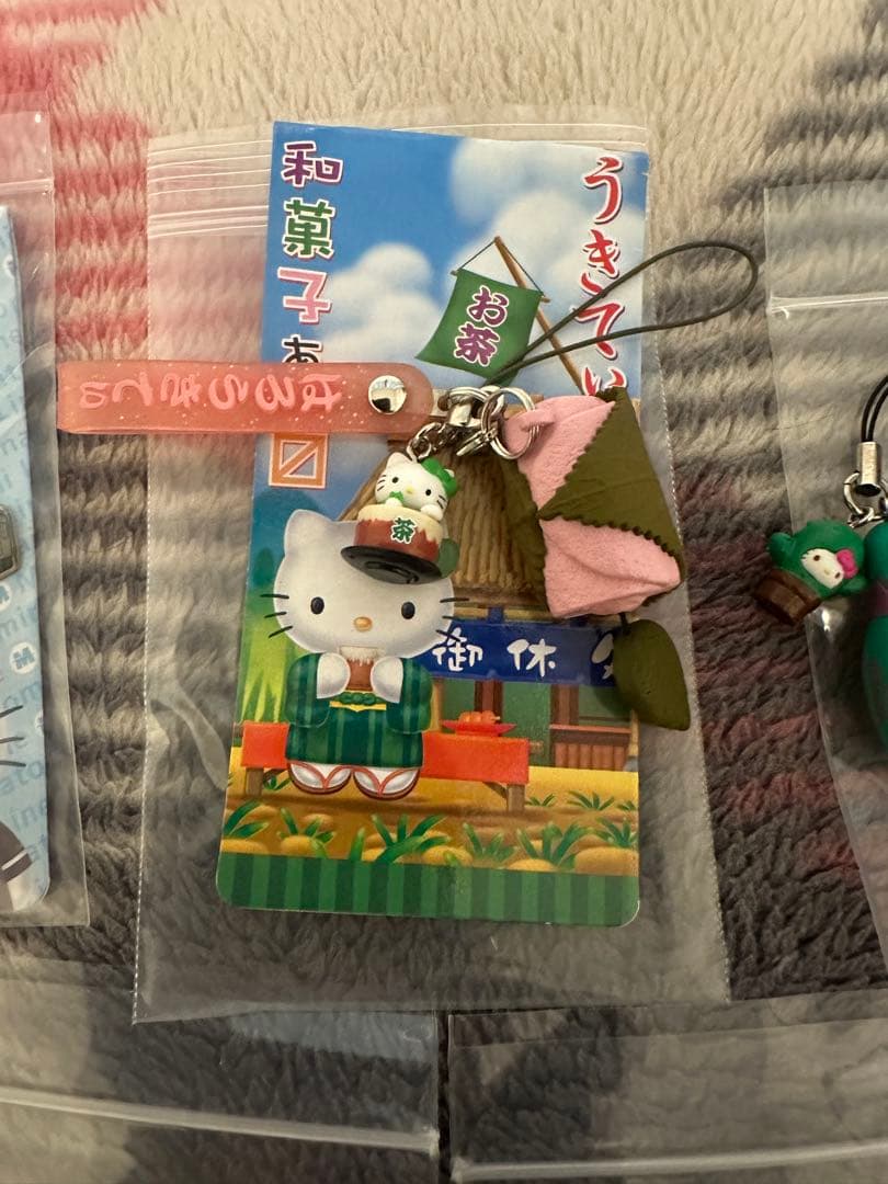 ハローキティ キャラクター ストラップ セット W4