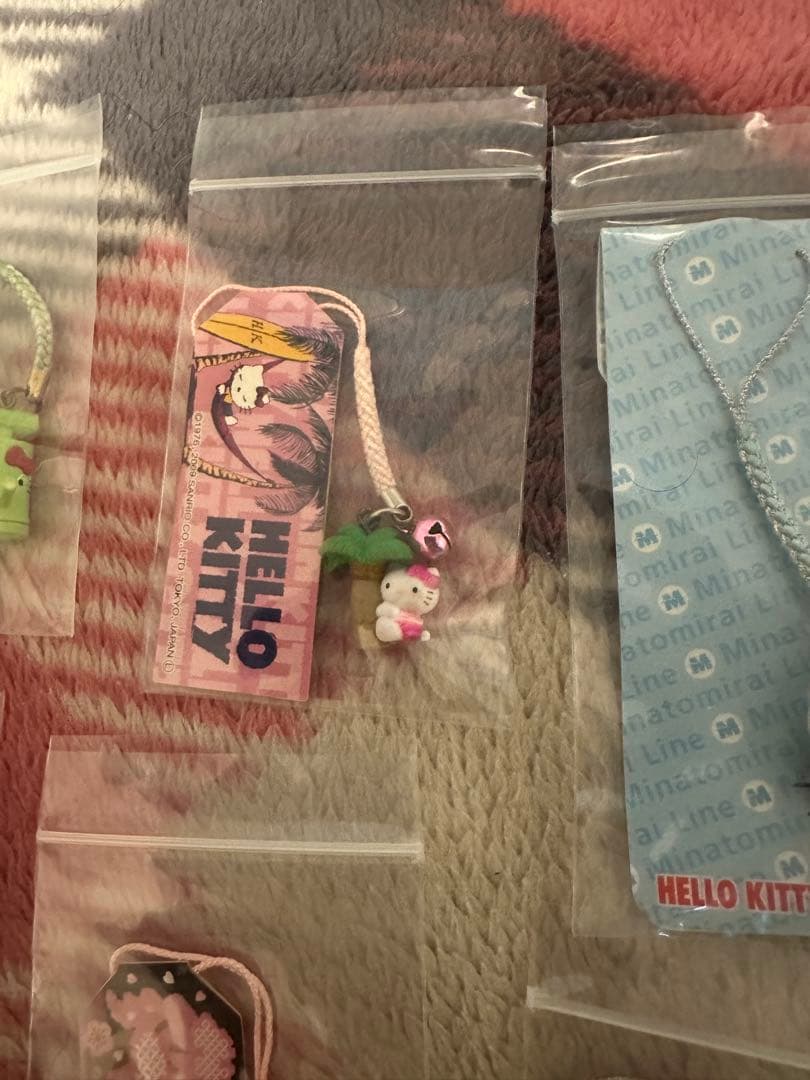 ハローキティ キャラクター ストラップ セット W4