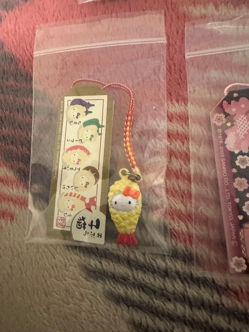 ハローキティ キャラクター ストラップ セット W4