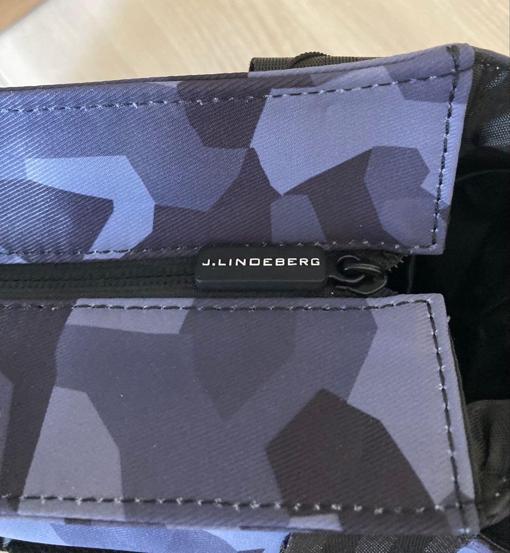新品J.LINDEBERG カモフラージュゴルフカートバッグラウンドバッググレー
