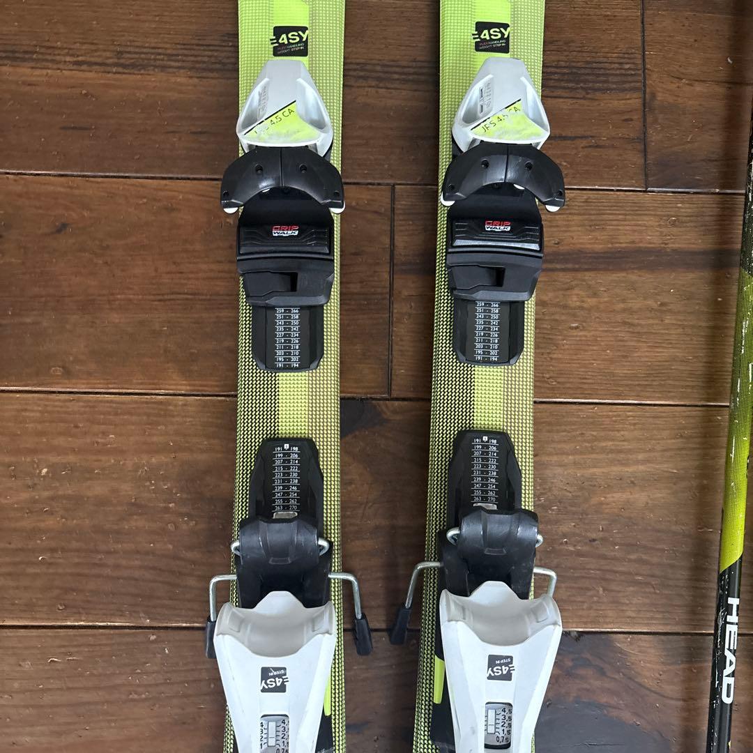 HEAD スキーセット バインディング付き　117センチ　ブーツ22.5センチ